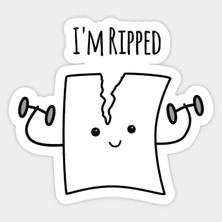 'I'm Ripped' (Light Edition) Sticker